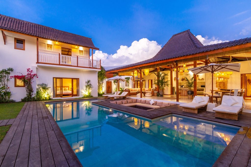 real estate, luxury villa, vacation, villa, holiday, travel, nature, summer, tourism, interior, architecture, bali, design, bedroom, structure